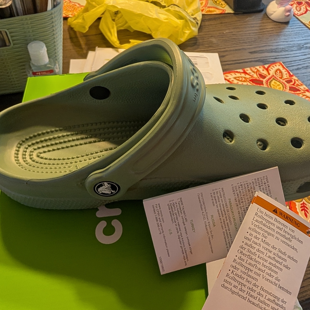 CROCS Kids Slip-On Sandals - Light Green